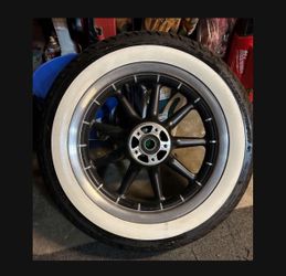 Harley Front 16” wagon wheel with  Dunlop Tire 