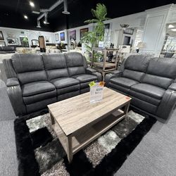 2 Pc Power Recliner Sofa And Loveseat 