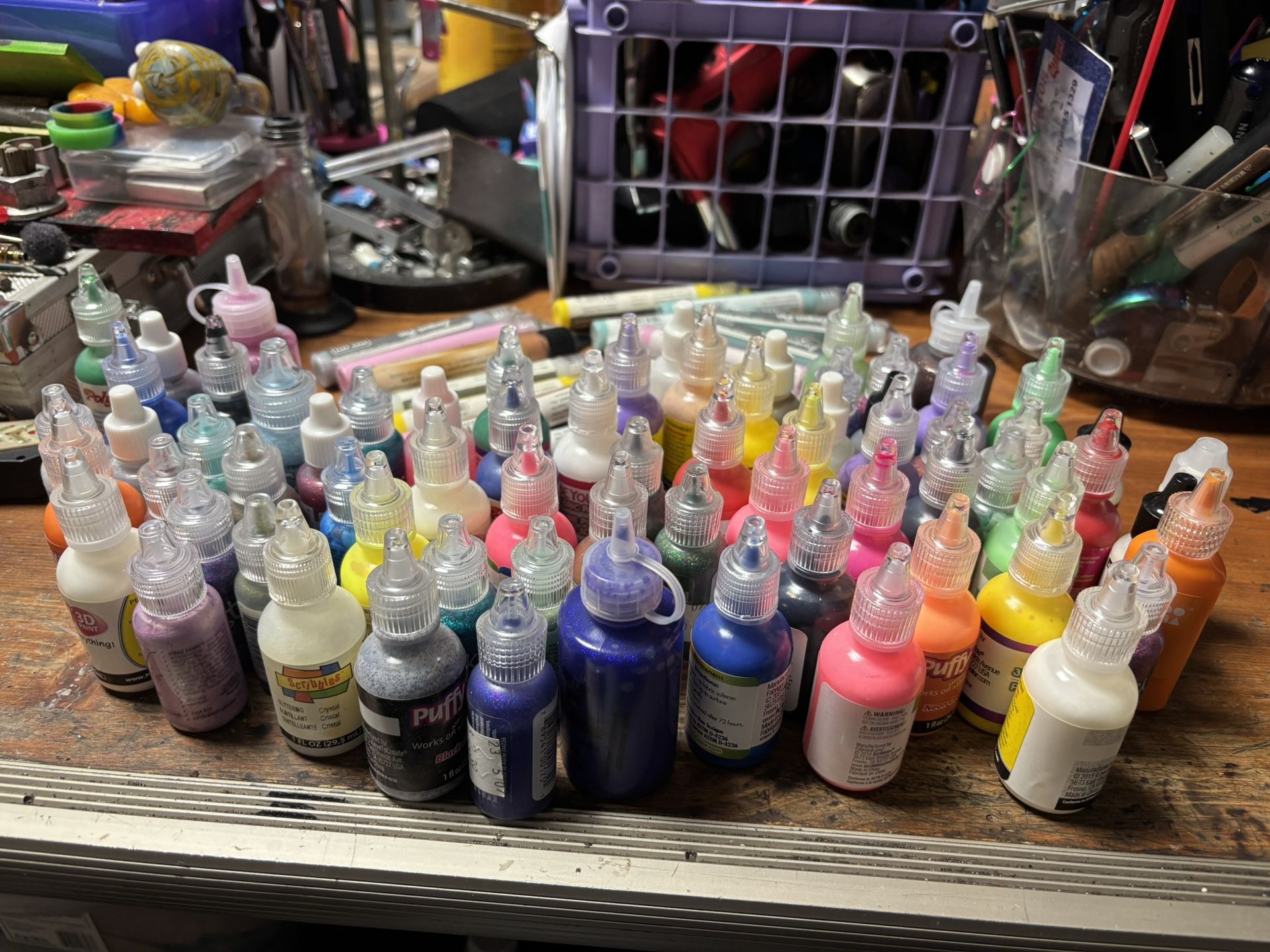 Puff Paint Stickles Liquid Perl's Glitter Glue Laqure Pens