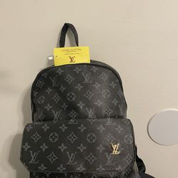Louis Vuitton mini black bookbag 