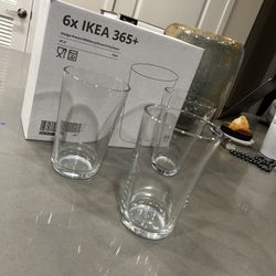 IKEA 365+ Drinking Glasses – Set of 6 (15 oz)