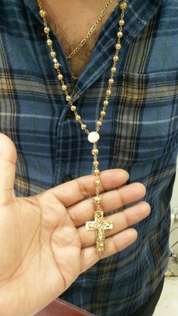14k Gold rosario 28 inch long 37.8grams