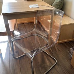 Clear dinning Chairs