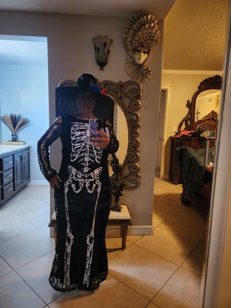 Katrina Dress And Hat. Small To Medium Size