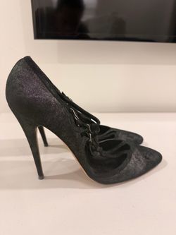 Manolo Blanik Lace Up Heels
