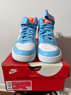Nike Court Borough Mid 2 BG Kids Sneakers Aquarius Blue Orange HF4791-407
