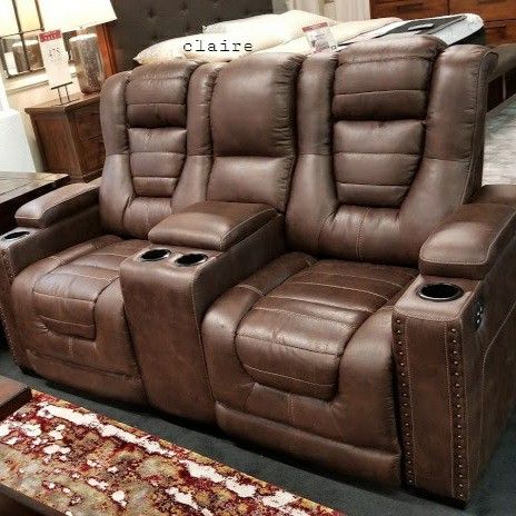 Ashley 🌟Game Zone Power Reclining Sofa And Loveseat
