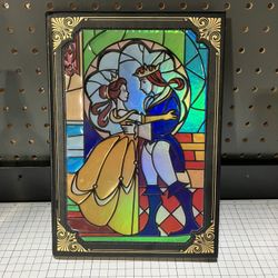 New Disney Beauty and the Beast Stained Glass Window Journal
