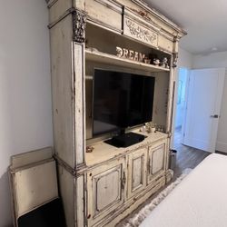 Distressed Farmhouse Style Hutch