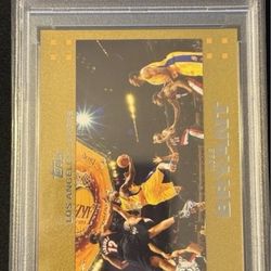 Kobe Bryant 2007 Topps Gold psa 7