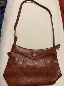 Vtg authentic etienne aigner brown pebbled vtg leather shoulder bag euc