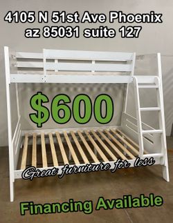 Bunk bed twin over full brand new