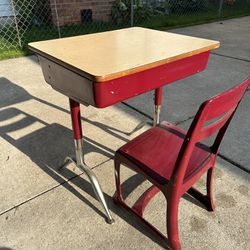Vintage Elementary School Desk