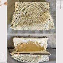 Vintage Rhinestone Evening Purse Clutch Bag By Josef, Hand Beaded