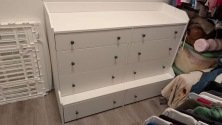 White IKEA dresser