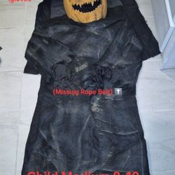 $5 Boy's Bobble Head Pumpkin Halloween Costume Size Medium 8-10