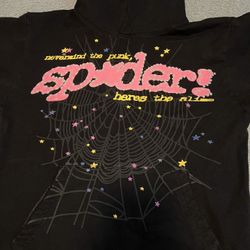 Black & pink Spder hoodie