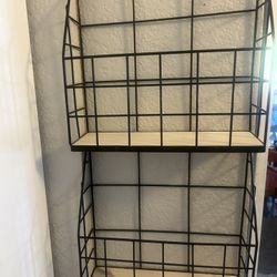 2 Shelf Metal Hanging  Shelf Organizer