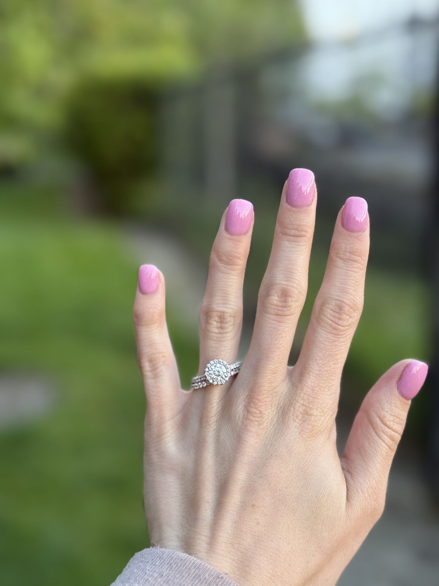 Engagement Ring 18K White Gold