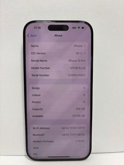 Apple iPhone 15 Pro 256GB