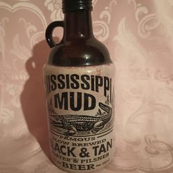 Old Mississippi Mud Brown Empty Bottle 