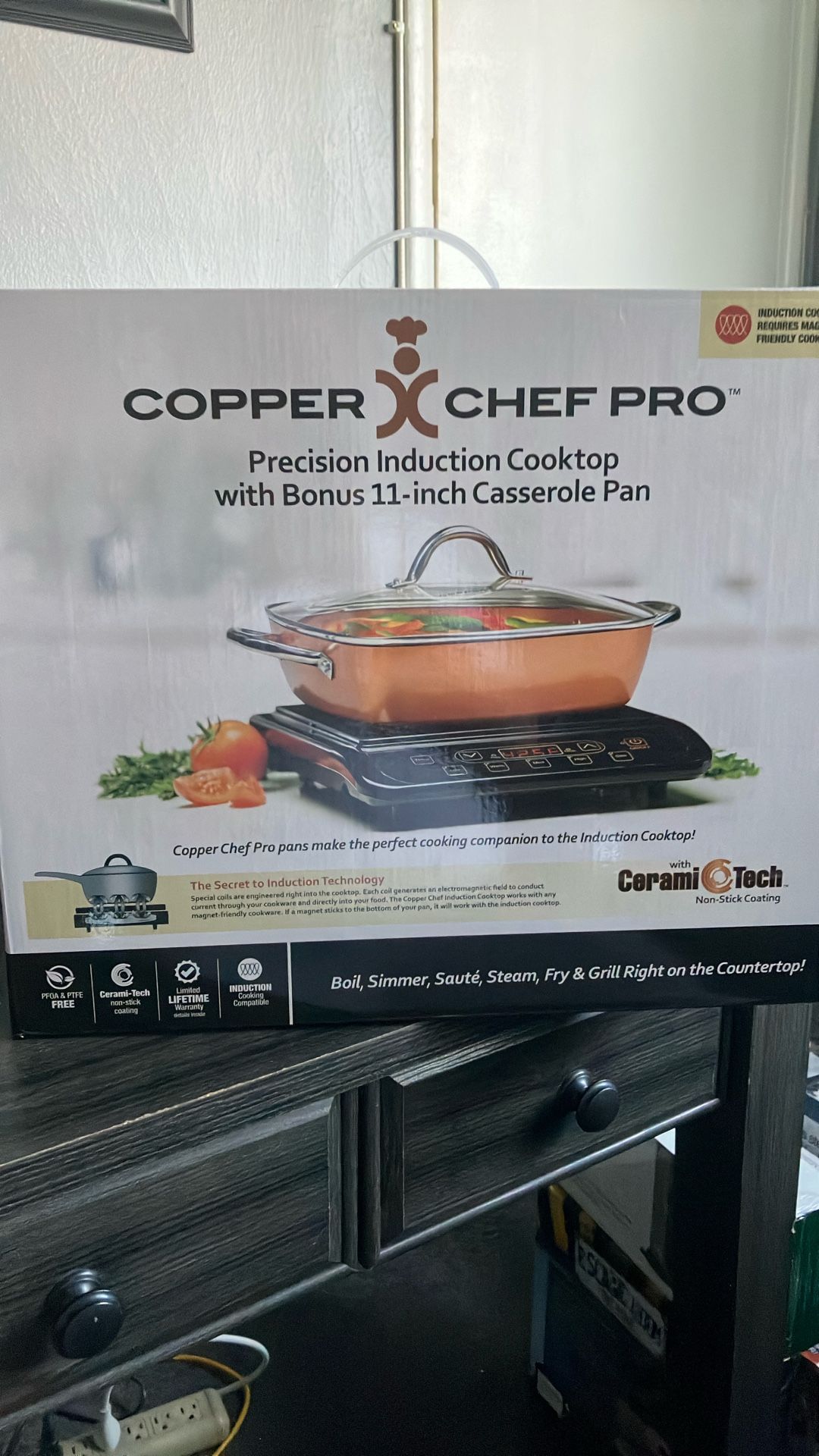 Copper Chef Pro Cooktop With Casserole Pan