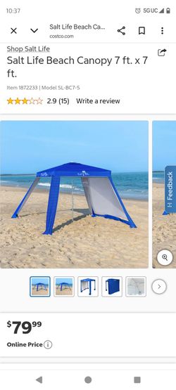Umbrella 🏖️ canopy Salt Life Beach Canopy 7 ft. x 7 ft.