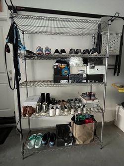 Metal 5 shelf rack