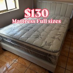 Mattress Full Sizes $130