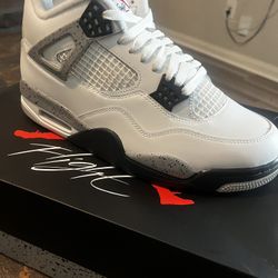 Jordan 4 White Cement 