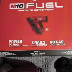 Milwaukee Cordless Nailer