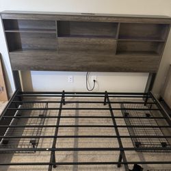 King Bed frame With Storage