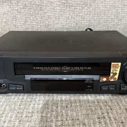 SHARP VHS 4 Head VCR Player Tested Working 