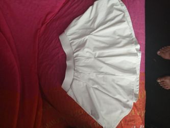 Women's Active White Skirt with Shorts underneath and side pockets