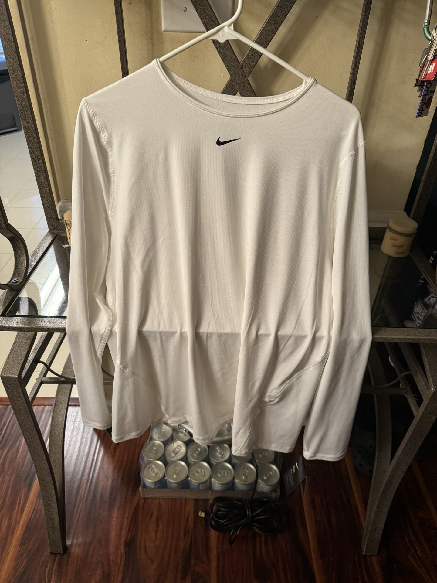 white long sleeve brand new nike shirt 