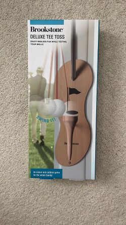 Brookstone Golf Ball Deluxe Tee Toss