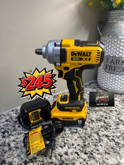 DeWalt 20V XR Brushless Impact Wrench with Battery and Charger
