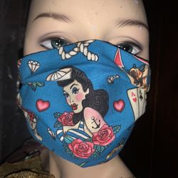 Pin Up Face Mask With Filter 
