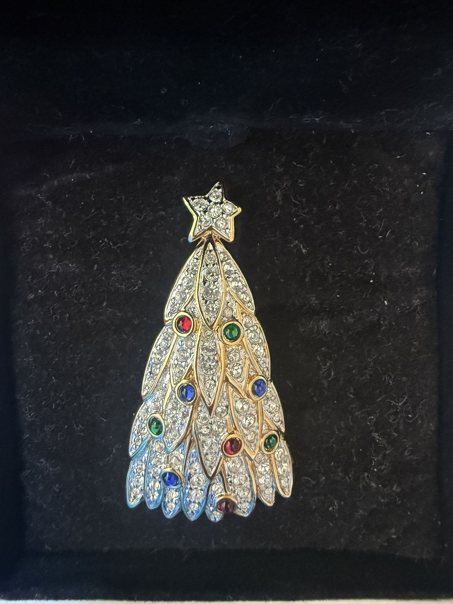 Swarovski Christmas Brooch