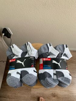 2 pack/ $10.00 Puma men’s socks