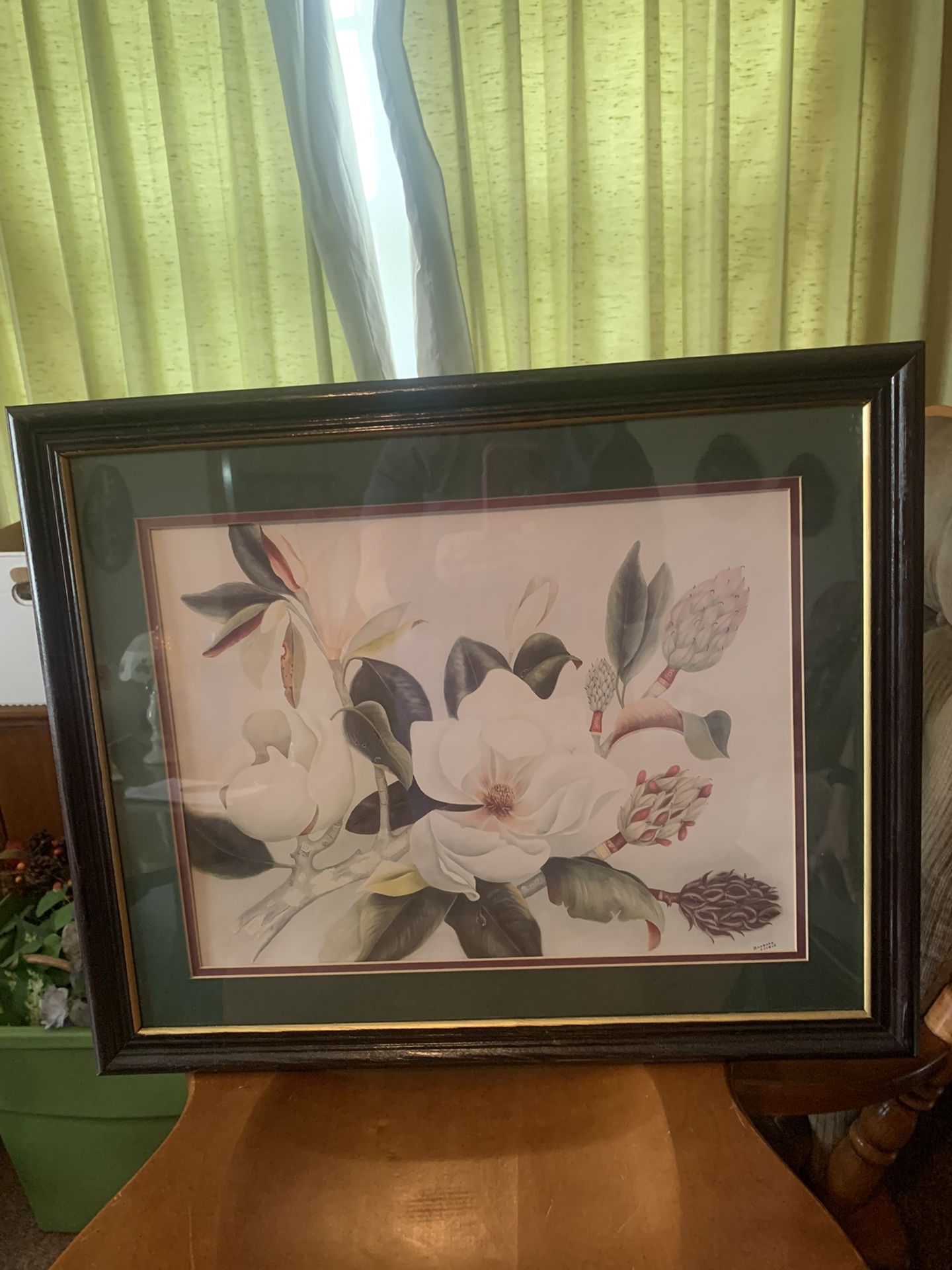 Vintage Wall Hanging, Magnolias