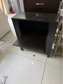 Dark espresso wood bar