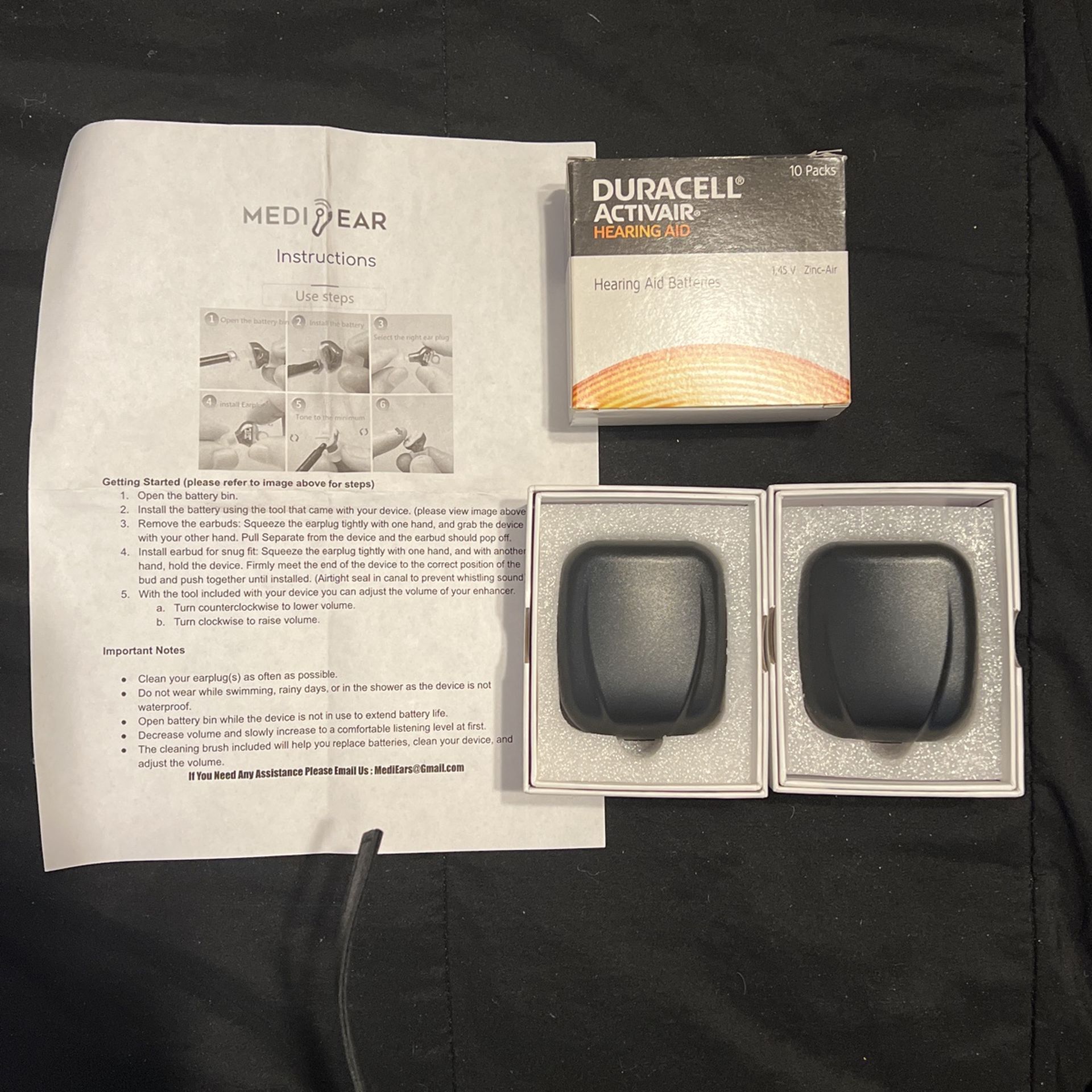 Unused Medi Ear Hearing Aids