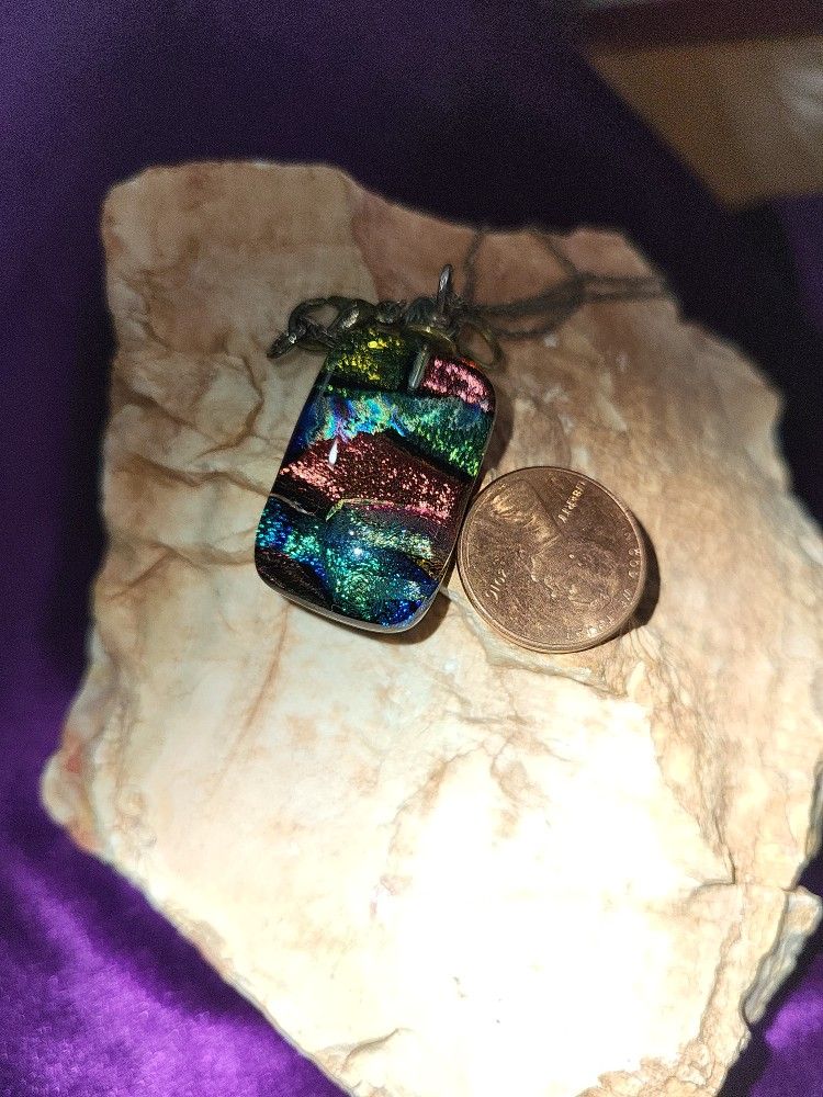 Polished Art Glass Pendant