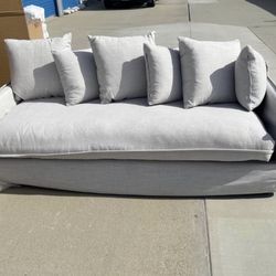 Brand New Deep Seating Slipcover Sofa, Retails For Over $1200