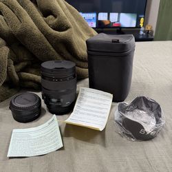 Sigma ART Lens 24-70mm for Canon EF with RF adapter