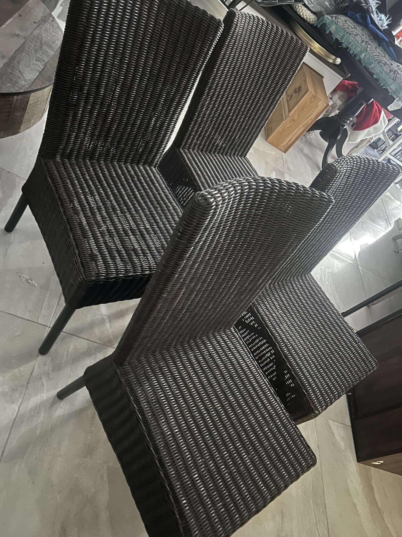 Wicker Patio Chairs Set