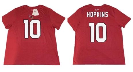 Nike Arizona Cardinals Deandre Hopkins #10 T Shirt Jersey Mens 2XL XXL New $40
