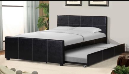 Trundle Bed Sale > Full over Twin Trundle with both Mattresses