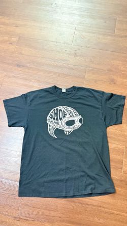 Cyclemos Speed Shop Moto Graphic Tee Bikercore Y2K Garage XL Black